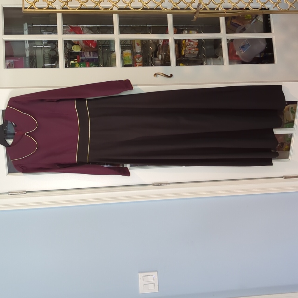 Color block maxi dress